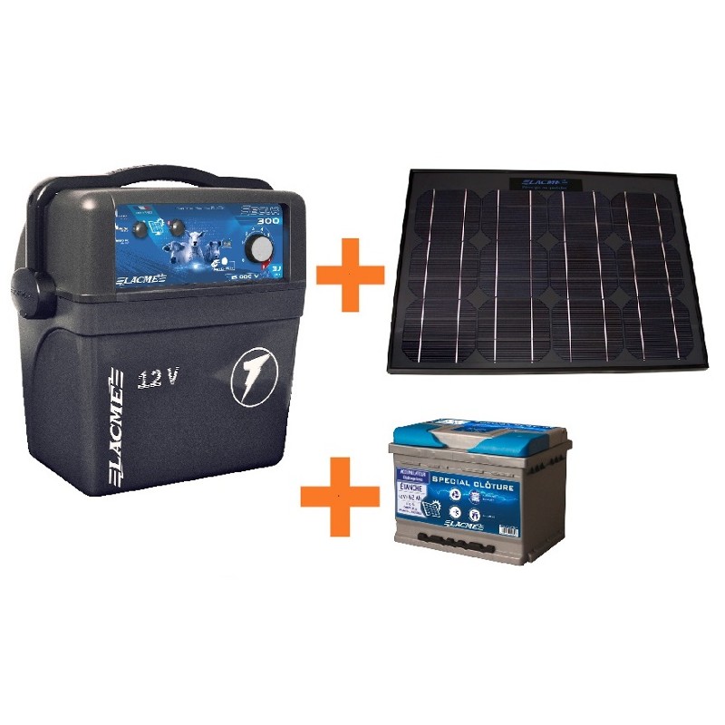 Electrificateur de clôture solaire compact (4 réf.)